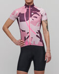 SANTINI Rövid ujjú kerékpáros mez - GIADA MAUI LADY - színes/rózsaszín