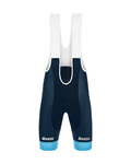 SANTINI Rövid kerékpáros nadrág kantárral - TREK TFR XC 2021 - kék