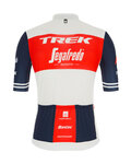 SANTINI Rövid ujjú kerékpáros mez - TREK SEGAFREDO 2021 - piros/fehér/kék