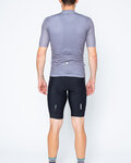 SANTINI Rövid kerékpáros mez rövidnadrággal - COLORE - szürke/fekete