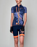 SANTINI Rövid ujjú kerékpáros mez - GIADA MAUI LADY - színes/kék
