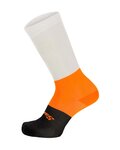 SANTINI Klasszikus kerékpáros zokni - BENGAL - narancssárga/fekete/fehér
