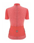 SANTINI Rövid ujjú kerékpáros mez - COLORE PURO LADY - rózsaszín