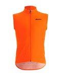 SANTINI Kerékpáros mellény - NEBULA WINDPROOF - narancssárga