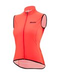 SANTINI Kerékpáros mellény - NEBULA WINDPROOF W - rózsaszín