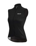 SANTINI Kerékpáros mellény - NEBULA WINDPROOF W - fekete