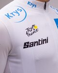 SANTINI Rövid ujjú kerékpáros mez - TOUR DE FRANCE 2022 - fehér