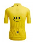 SANTINI Rövid ujjú kerékpáros mez - TOUR DE FRANCE 2024 - sárga
