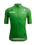 SANTINI Rövid ujjú kerékpáros mez - TOUR DE FRANCE 2022 - zöld