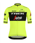 SANTINI Rövid ujjú kerékpáros mez - TREK 2019 BLEND - sárga/fekete
