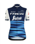 SANTINI Rövid ujjú kerékpáros mez - TREK 2019 BLEND LADY - kék/fehér