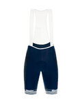 SANTINI Rövid kerékpáros nadrág kantárral - TREK SEGAFREDO 2020 - kék