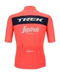SANTINI Rövid ujjú kerékpáros mez - TREK SEGAFREDO 2022 FAN LINE - rózsaszín