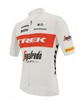 SANTINI Rövid ujjú kerékpáros mez - TREK SEGAFREDO 2022 ORIGINAL - piros/fehér