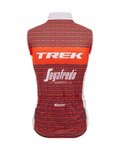 SANTINI Kerékpáros mellény - TREK SEGAFREDO 2023 - fehér/piros