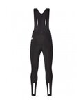 SANTINI Hosszú kerékpáros nadrág kantárral - RARO WINTER - fekete