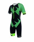 SANTINI Kerékpáros overál - X IRONMAN CUPIO - fekete/zöld
