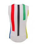 SANTINI Ujjatlan kerékpáros póló - UCI SALO' DEL GARDA 1962 - szivárványos/fehér