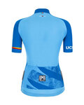 SANTINI Rövid ujjú kerékpáros mez - UCI WORLD LADY - világoskék