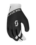 SCOTT Kerékpáros kesztyű hosszú ujjal - RC TEAM LF - fehér/fekete