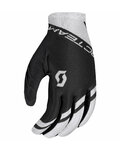SCOTT Kerékpáros kesztyű hosszú ujjal - RC TEAM LF - fehér/fekete