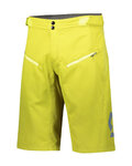 SCOTT Rövid kerékpáros nadrág kantár nélkül - TRAIL VERTIC - sárga