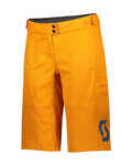 SCOTT Rövid kerékpáros nadrág kantár nélkül - TRAIL VERTIC LADY - sárga