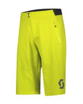 SCOTT Rövid kerékpáros nadrág kantár nélkül - TRAIL VERTIC 2021 - sárga