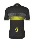 SCOTT Rövid ujjú kerékpáros mez - TEAM 10 - fekete/sárga