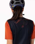 SCOTT Rövid ujjú kerékpáros mez - TRAIL VERTIC SS LADY - kék/narancssárga