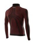 SIX2 Hosszú ujjú kerékpáros póló - TS2 II - bordó