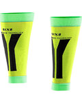 SIX2 Kerékpáros térdig érő melegítő - CALF - sárga/zöld