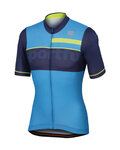 SPORTFUL Rövid ujjú kerékpáros mez - SQUADRA CORSE - sárga/kék/világoskék