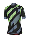 SPORTFUL Rövid ujjú kerékpáros mez - VOLT - zöld/szürke/fekete