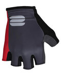 SPORTFUL Kerékpáros kesztyű rövid ujjal - BODYFIT PRO - piros/szürke