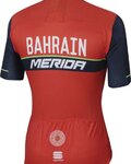 SPORTFUL Rövid ujjú kerékpáros mez - BAHRAIN MERIDA 2017 - piros/fekete