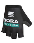 SPORTFUL Kerékpáros kesztyű rövid ujjal - BORA HANSGROHE 2020 - fekete