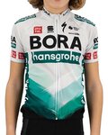 SPORTFUL Rövid ujjú kerékpáros mez - BORA 2021 KIDS BOH - zöld/szürke
