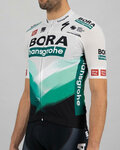 SPORTFUL Rövid ujjú kerékpáros mez - BORA HANSGROHE 2021 - szürke/zöld