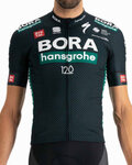 SPORTFUL Rövid ujjú kerékpáros mez - BORA HANSGROHE 2021 - zöld/szürke