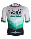 SPORTFUL Rövid ujjú kerékpáros mez - BORA HANSGROHE 2021 - szürke/zöld
