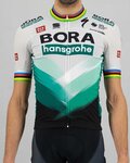 SPORTFUL Rövid ujjú kerékpáros mez - BORA HANSGROHE 2021 - szürke/zöld