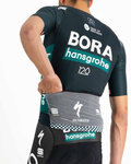 SPORTFUL Rövid ujjú kerékpáros mez - BORA HANSGROHE 2021 - zöld/fekete
