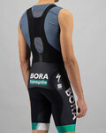 SPORTFUL Rövid kerékpáros nadrág kantárral - BORA HANSGROHE 2021 - zöld/fekete