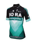 SPORTFUL Rövid ujjú kerékpáros mez - BORA 2019 KIDS - fekete/zöld