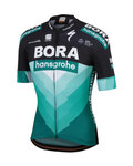 SPORTFUL Rövid ujjú kerékpáros mez - BORA HANSGROHE 2019 - fekete/zöld