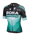 SPORTFUL Rövid ujjú kerékpáros mez - BORA HANSGROHE 2019 - zöld/fekete