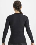 SPORTFUL Hosszú ujjú kerékpáros póló - BODYFIT PRO WOMAN - fekete