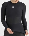 SPORTFUL Hosszú ujjú kerékpáros póló - BODYFIT PRO WOMAN - fekete