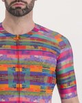 SPORTFUL Rövid ujjú kerékpáros mez - GLITCH BOMBER - zöld